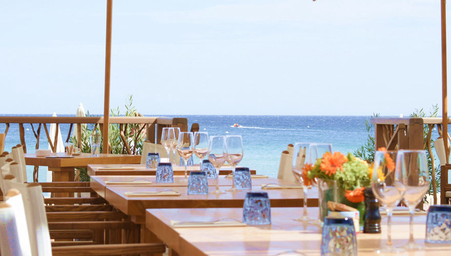 restaurant plage bord de mer sainte maxime